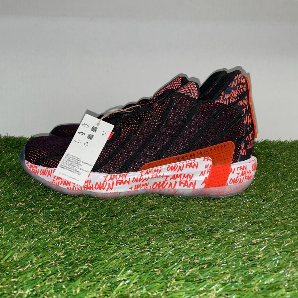 Adidas Dame 7 "I Am My Own Fan 2KDAY" Black/Red Basketball G55194 Mens NEW